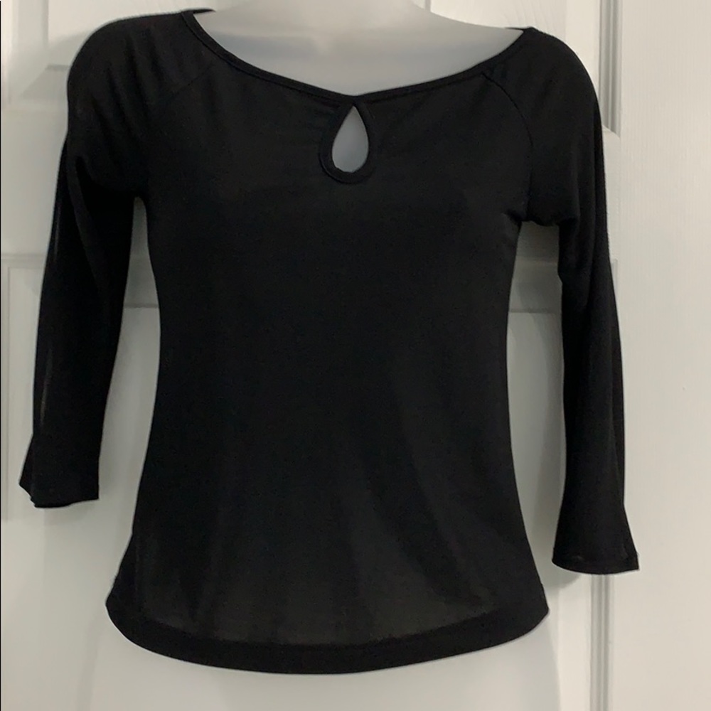 Black fitted blouse